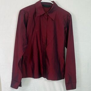 Express Red Button Up Top | Women’s Size 5/6 | Good Condition